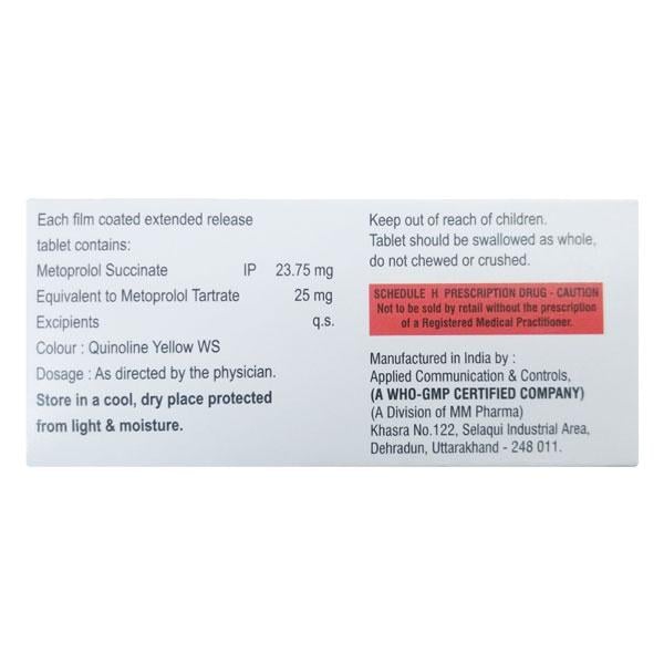 VANCEMET XL 25 Tablet 10's