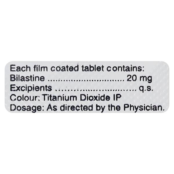BILLARGIC 20mg Tablet 10's