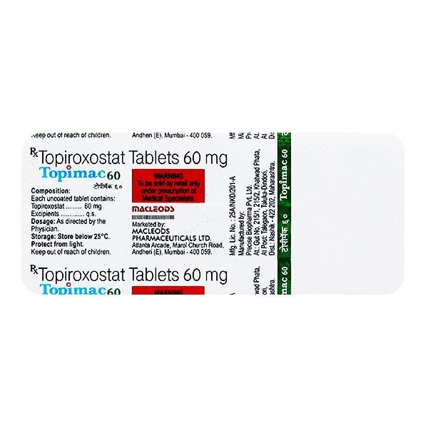 TOPIMAC 60 Tablet 10's