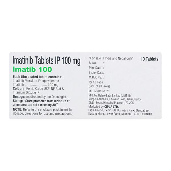Imatib 100mg Tablet 10'S