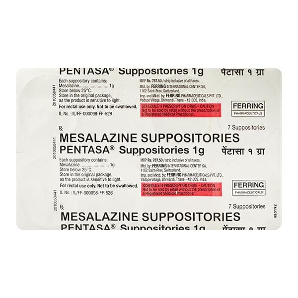 Pentasa 1gm Suppository 7'S