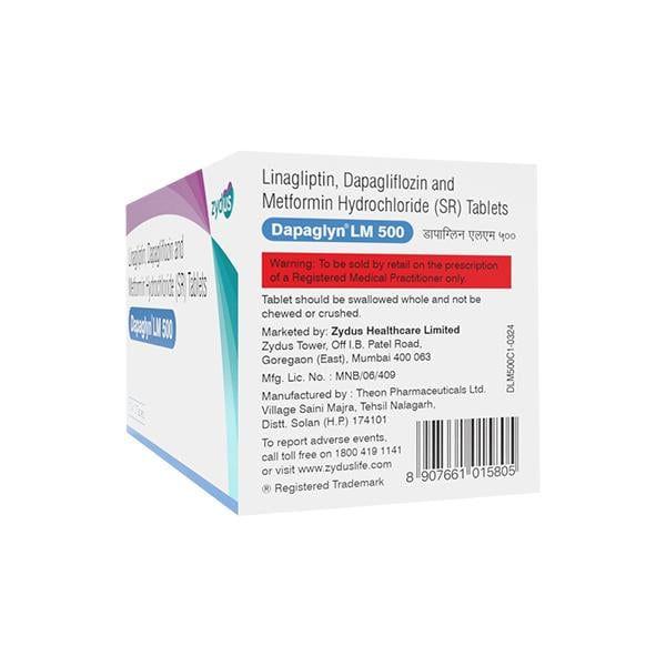 DAPAGLYN LM 500 Tablet 10's