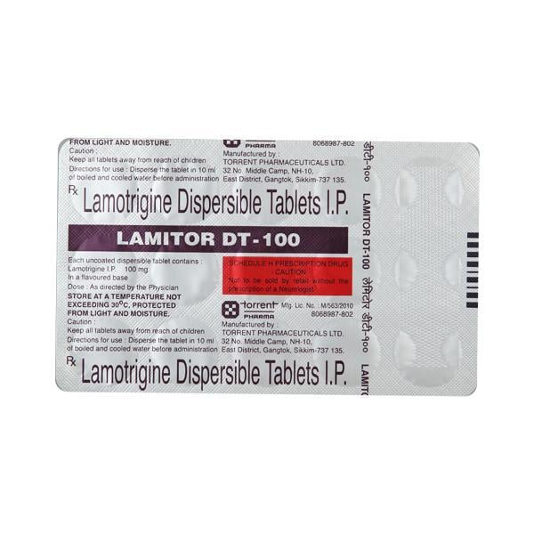 Lamitor DT 100mg Tablet 15'S