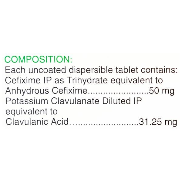 Zifi CV DT 50mg Tablet 10'S