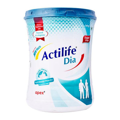 ACTILIFE DIA NEW PACK SUGAR FREE VANILLA FLAVOUR Powder 200gm