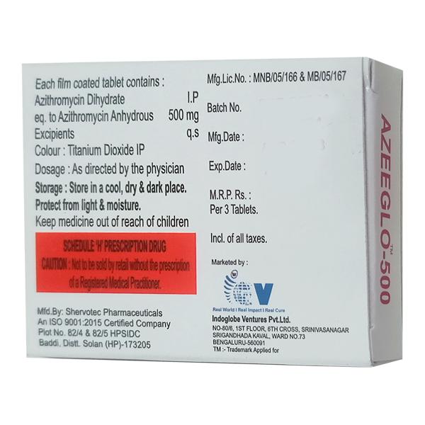 AZEEGLO 500 Tablet 3's