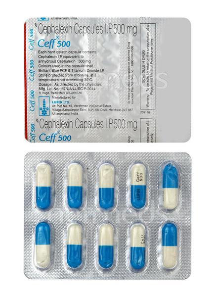 Ceff 500mg Capsule 10'S