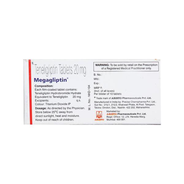 Megagliptin 20mg Tablet 10'S