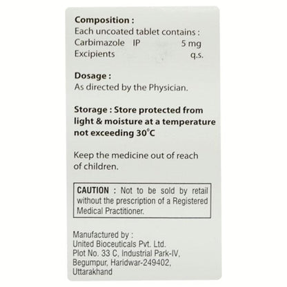 CARBIROSE 5 Tablet 100's