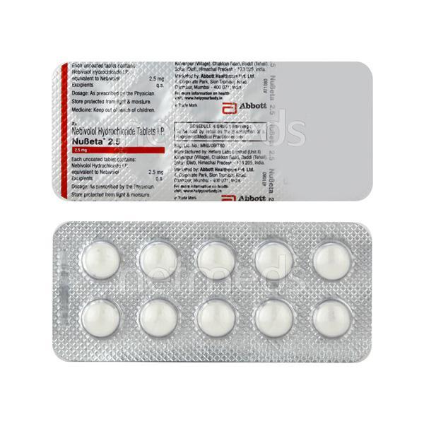Nubeta 2.5mg Tablet 10'S