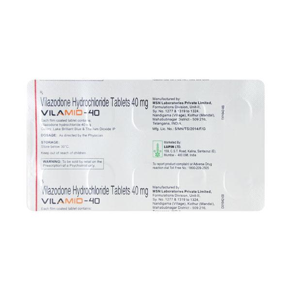 Vilamid 40mg Tablet 10'S