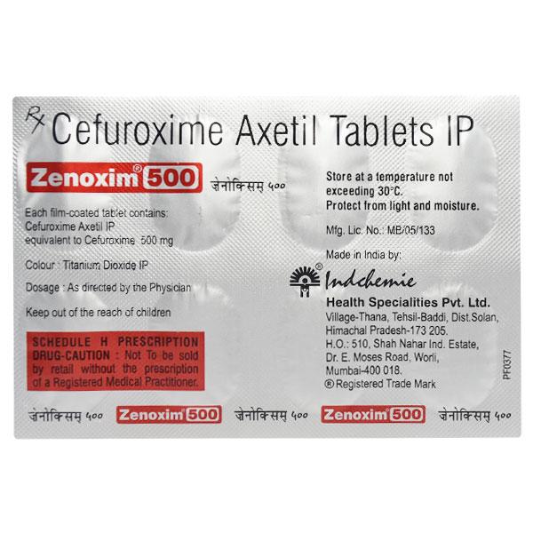 Zenoxim 500mg Tablet 10'S