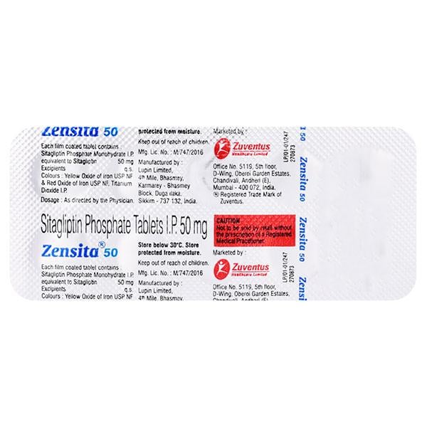 ZENSITA 50 Tablet 10's