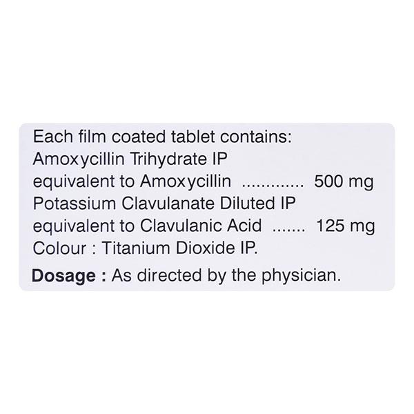 CLAMOX 625 Tablet 10's