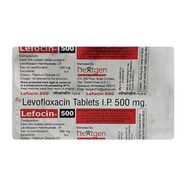 LEFOCIN 500 Tablet 10's