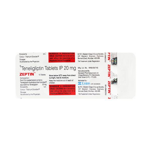 ZEPTIN 20mg Tablet 10's