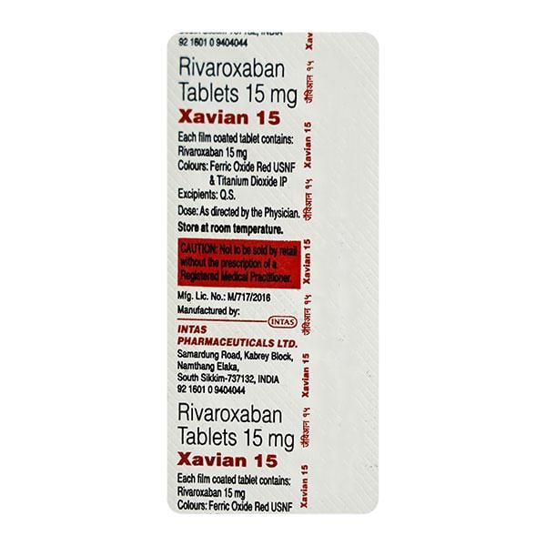 XAVIAN 15 Tablet 10's