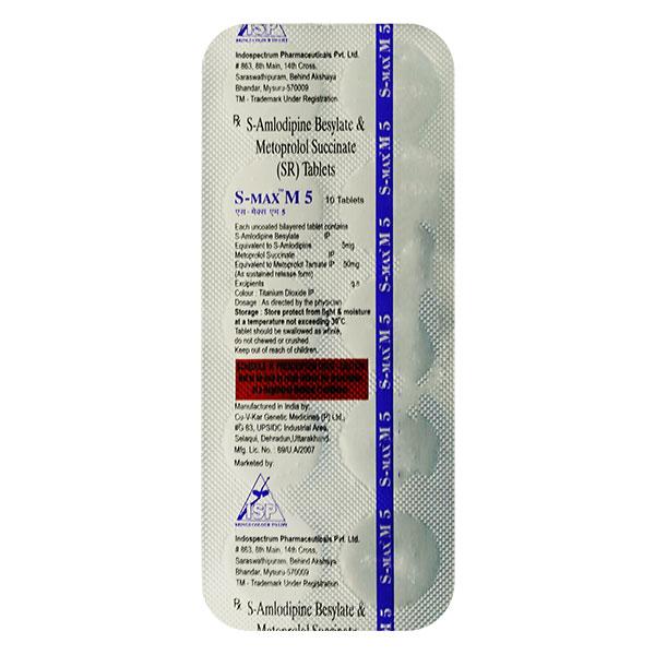 S MAX M 5 Tablet 10's