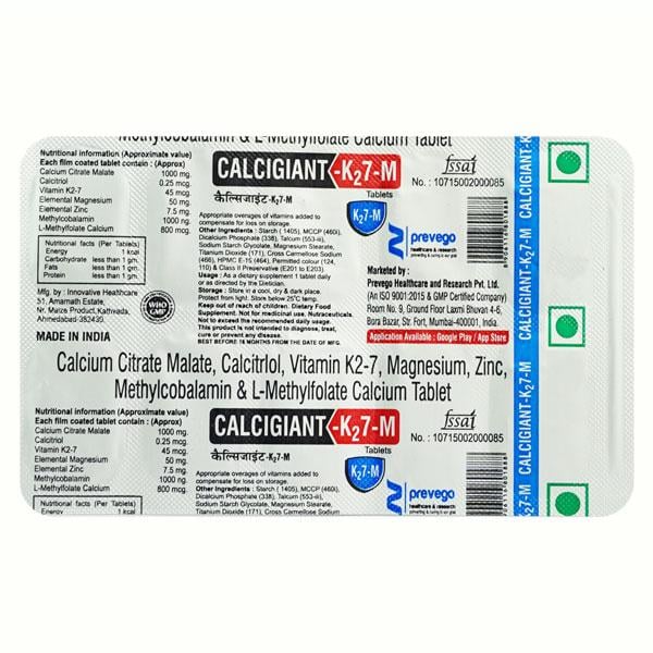 CALCIGIANT K2 7M Tablet 10's