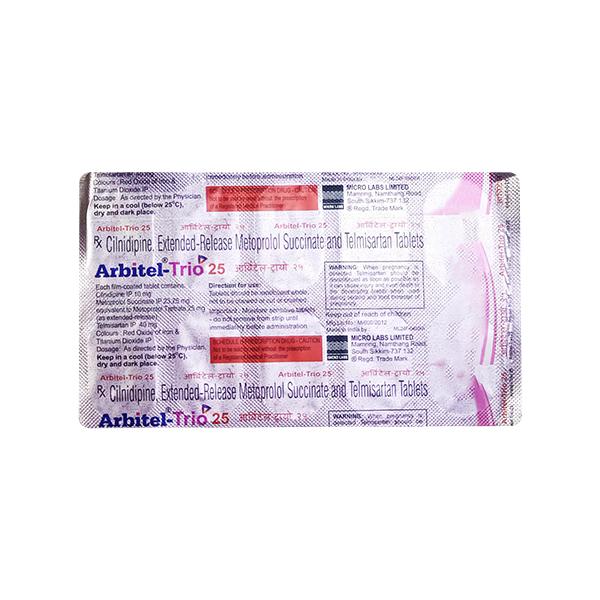 Arbitel Trio 25mg Tablet 10'S