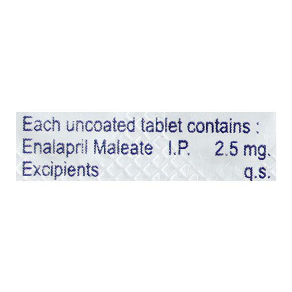 Enal 2.5mg Tablet 10'S