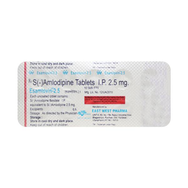 Esamlovin 2.5mg Tablet 10'S