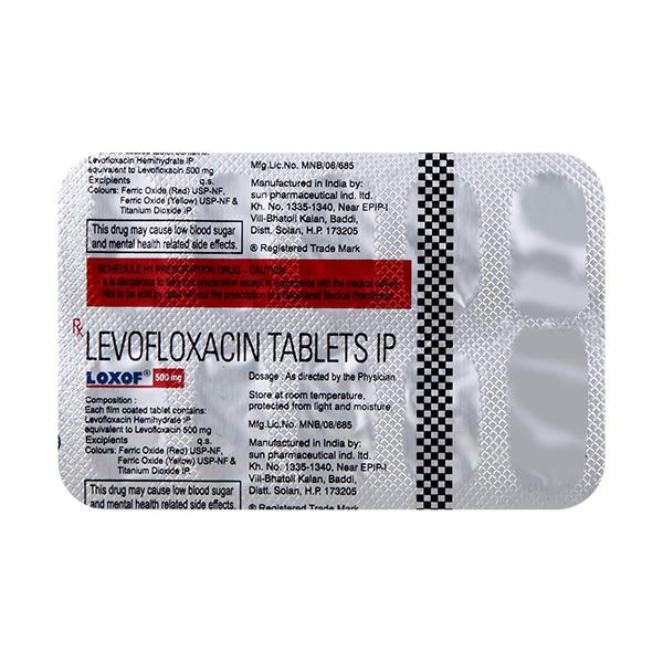 Loxof 500mg Tablet 10'S