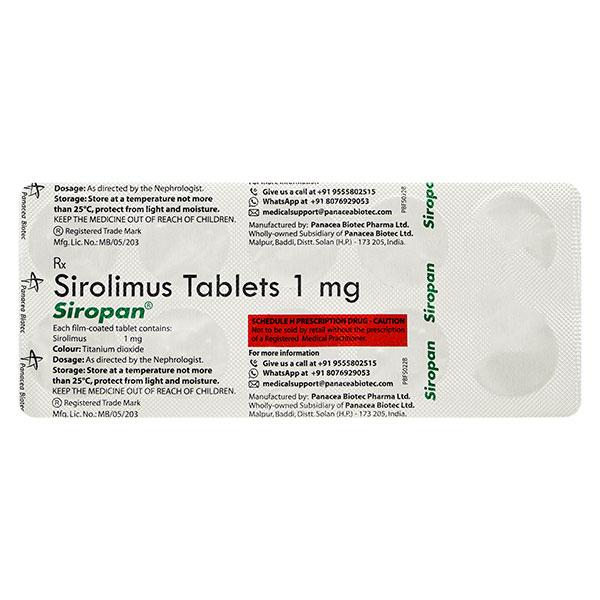 Siropan 1mg Tablet 10'S