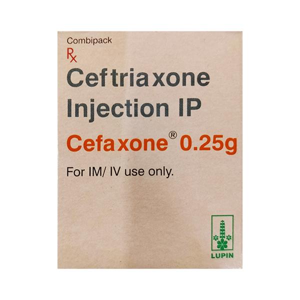 CEFAXONE 0.25g Combipack Injection 1's