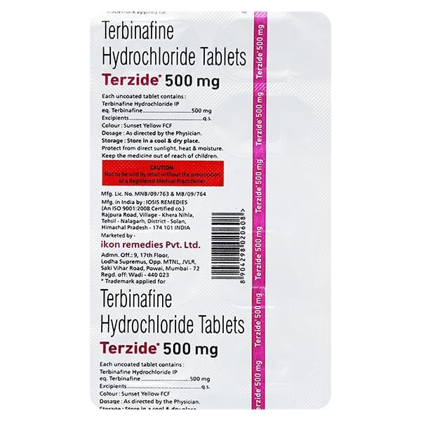 TERZIDE 500mg Tablet 10's