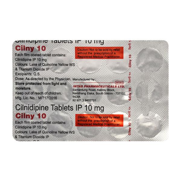 Cilny 10mg Tablet 15'S