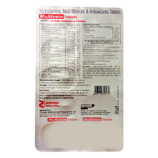 MULTIVEIN Tablet 10's