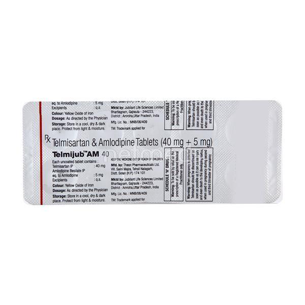 Telmijub AM 40 Tablet 10'S