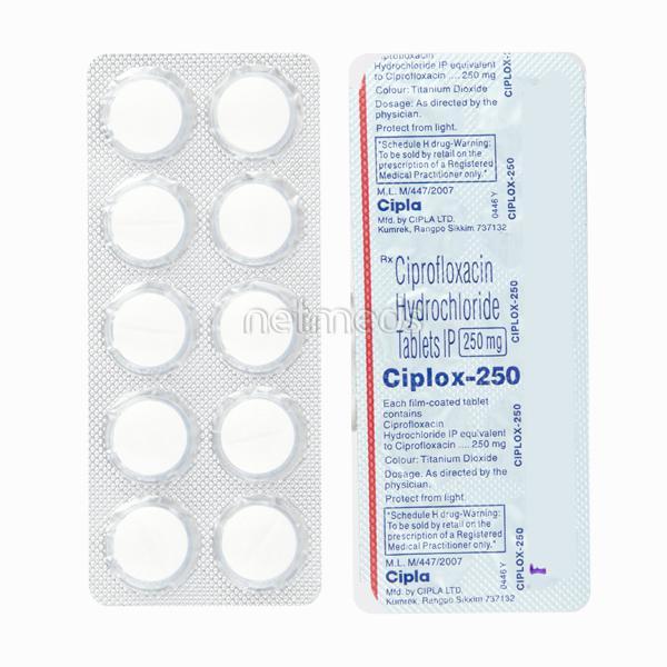 Ciplox 250mg Tablet 10'S