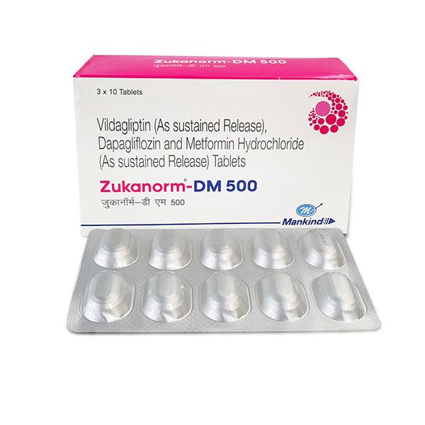 ZUKANORM DM 500 Tablet 10's