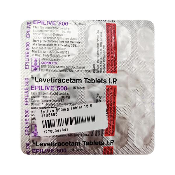 Epilive 500mg Tablet 15'S