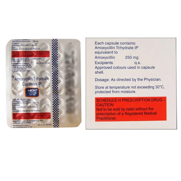 MOX 250mg Capsule 15'S