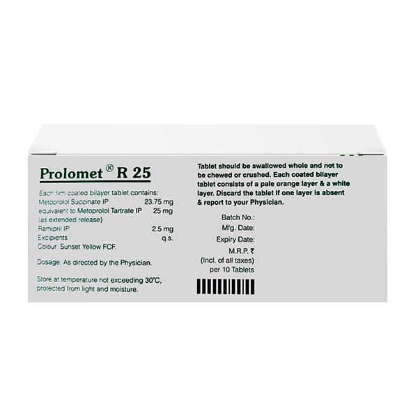 Prolomet R 25mg Tablet 10'S