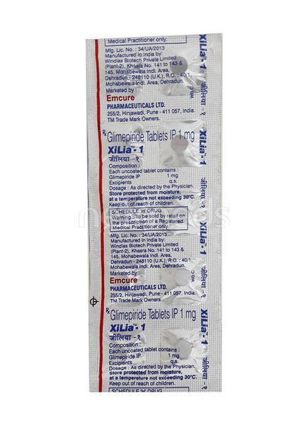 Xilia 1mg Tablet 10'S