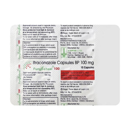FUNGEEHEAL 100mg Capsule 10's