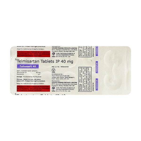TELISMART 40mg Tablet 10's