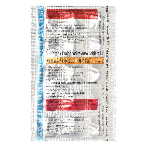 Valance OD 250mg Tablet 15'S
