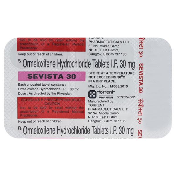 Sevista 30mg Tablet 15'S