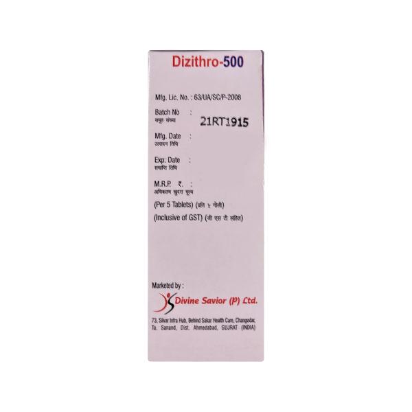 DIZITHRO 500 Tablet 5's