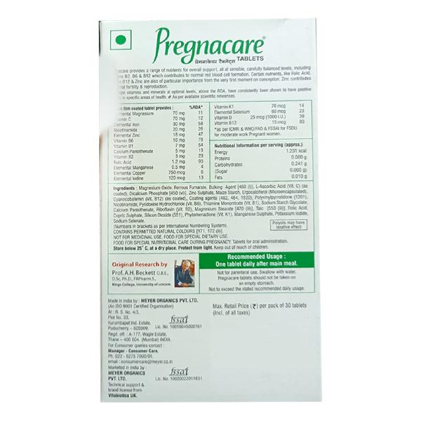 Pregnacare Tablet 30'S