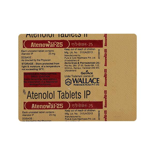 ATENOWAL 25 Tablet 14's