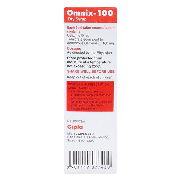 Omnix 100mg Dry Syrup 30ml