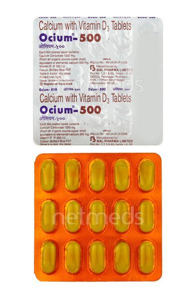 Ocium 500mg Tablet 15'S - Global Surgicals