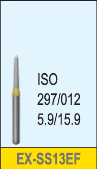 Octa Dental Extra Shape (EX) Series Extra Short Shank Diamond Burs - Global Surgicals