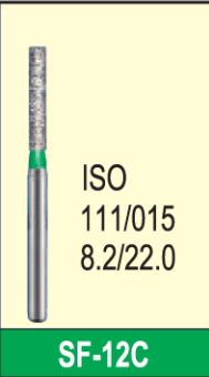 Octa Dental Straight Fissure (SF) Series Regular Shank Diamond Burs - Global Surgicals